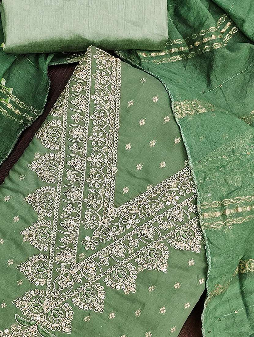 women self design embroidered unstitched suit set - 22225031 -  Standard Image - 3