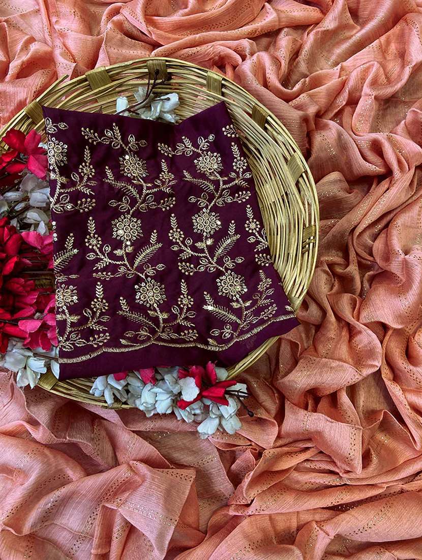 women foil printed embellished saree with blouse - 22225115 -  Standard Image - 3