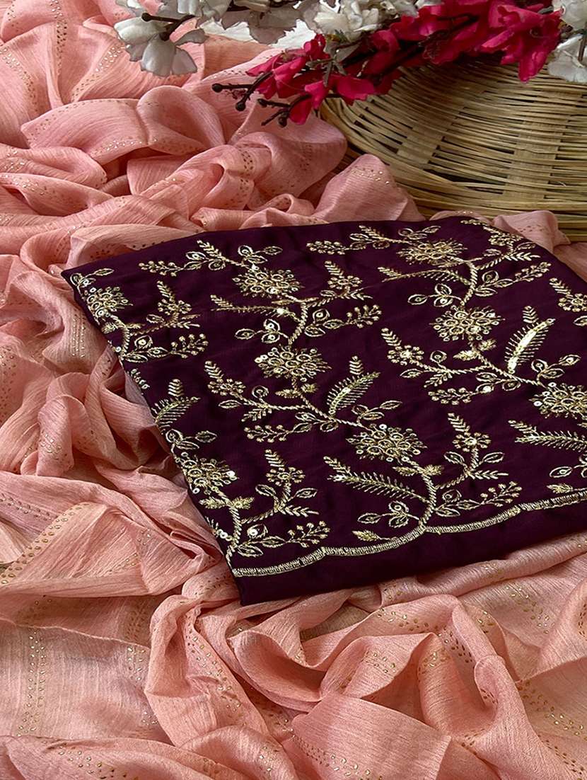 women foil printed embellished saree with blouse - 22225115 -  Standard Image - 5