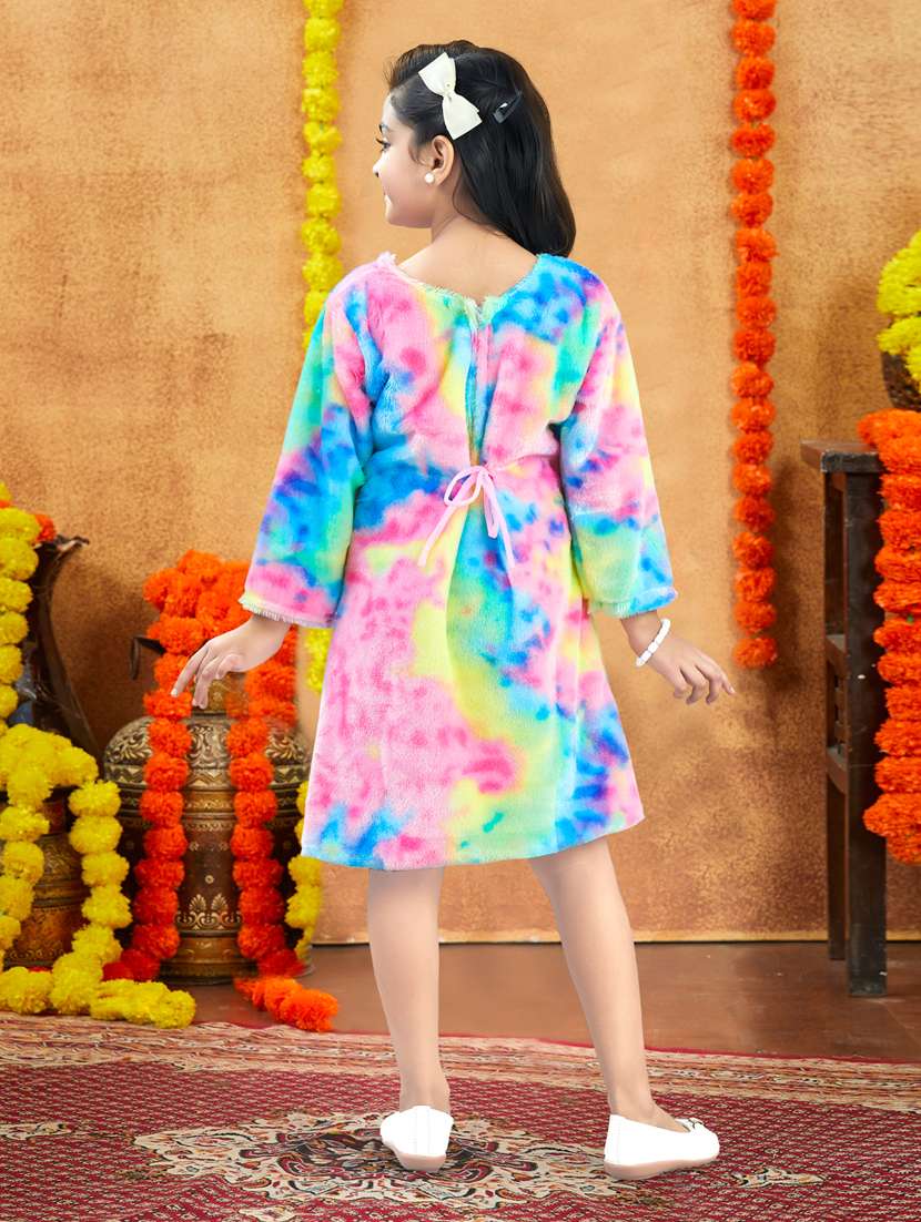 tie & dye multi fit & flare dress - 22225121 -  Standard Image - 3