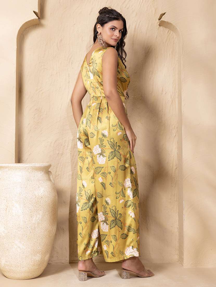 women printed sleeveless flared jumpsuit - 22225152 -  Standard Image - 3
