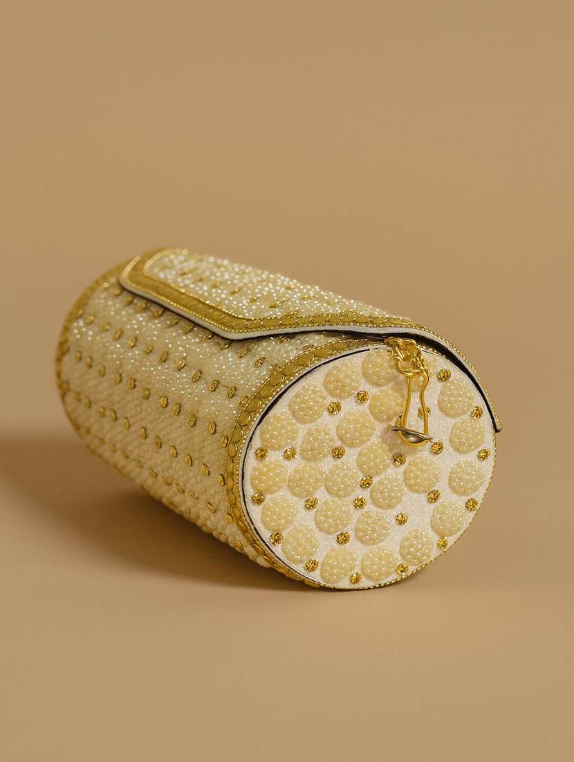 embellished clutch with chain strap - 22225200 -  Standard Image - 3