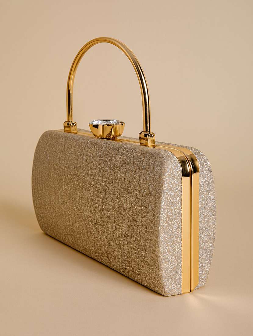 women silver clutch with chain - 22225203 -  Standard Image - 3