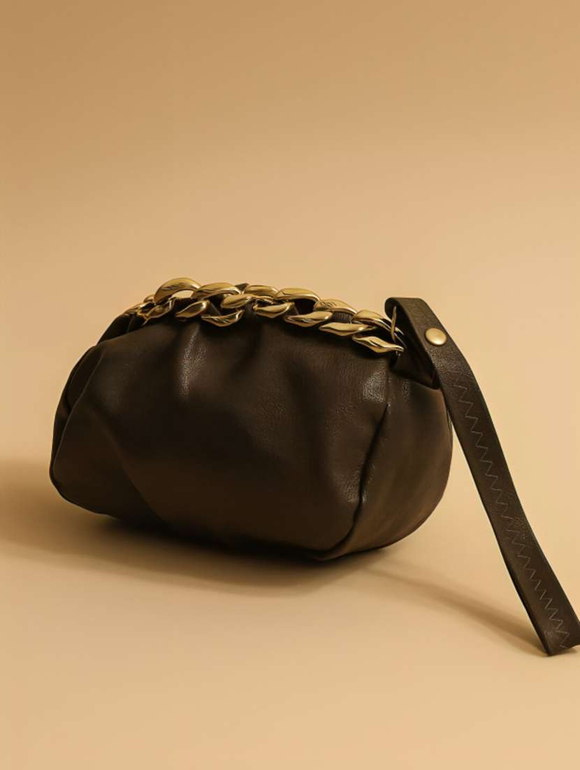 women brown chain design handbag - 22225204 -  Standard Image - 3