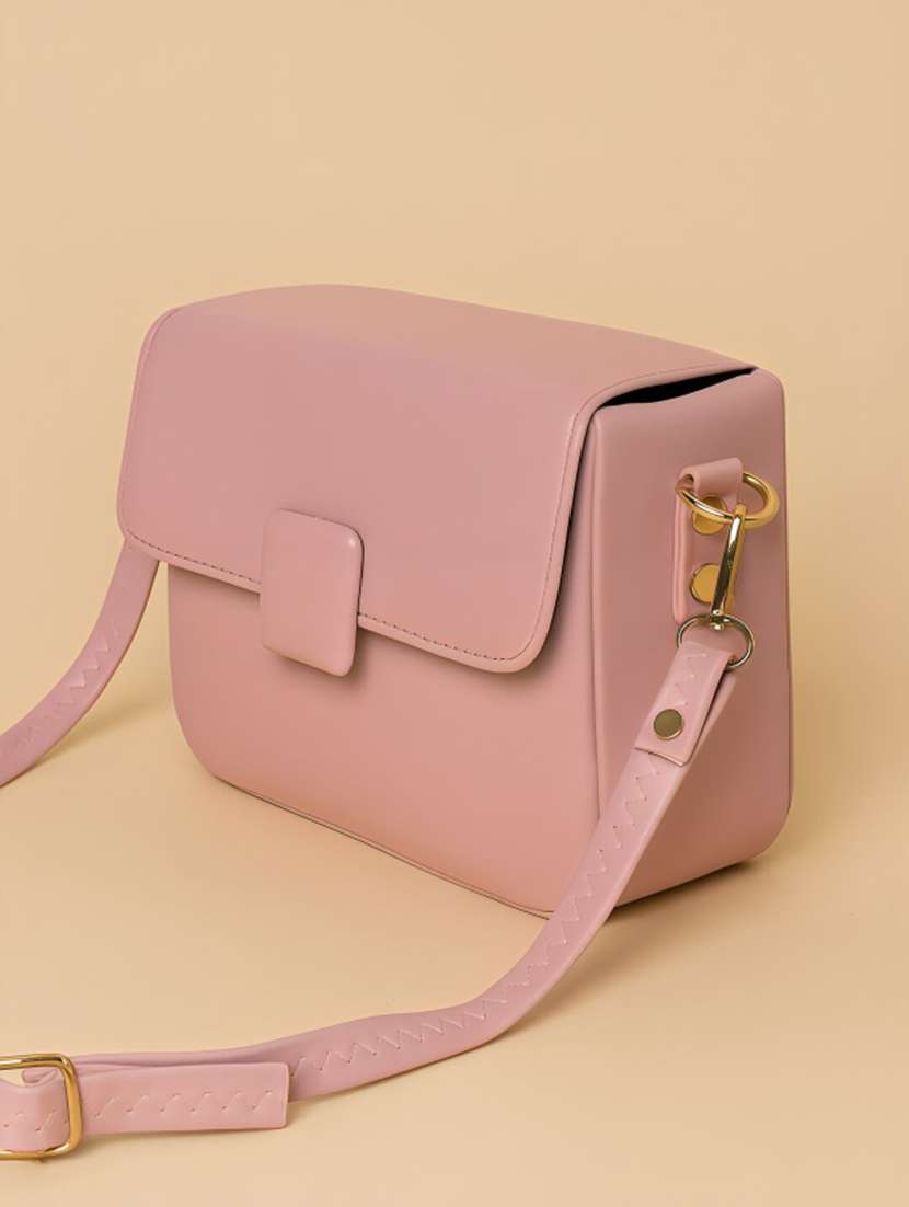 women solid pink shoulder bag - 22225207 -  Standard Image - 3