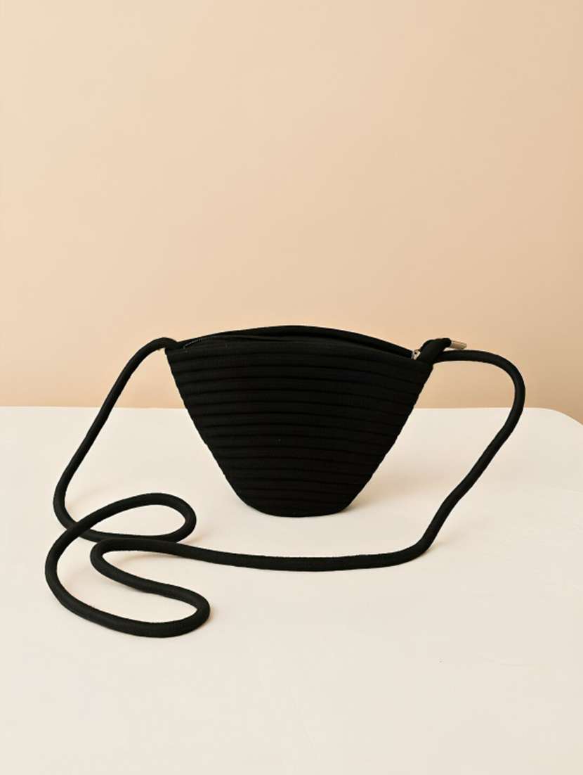  black embroidered shoulder bag - 22225209 -  Standard Image - 3