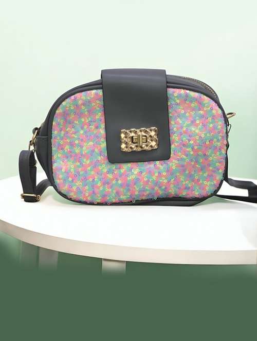 women embellished pu sling bag - 22225257 -  Standard Image - 0