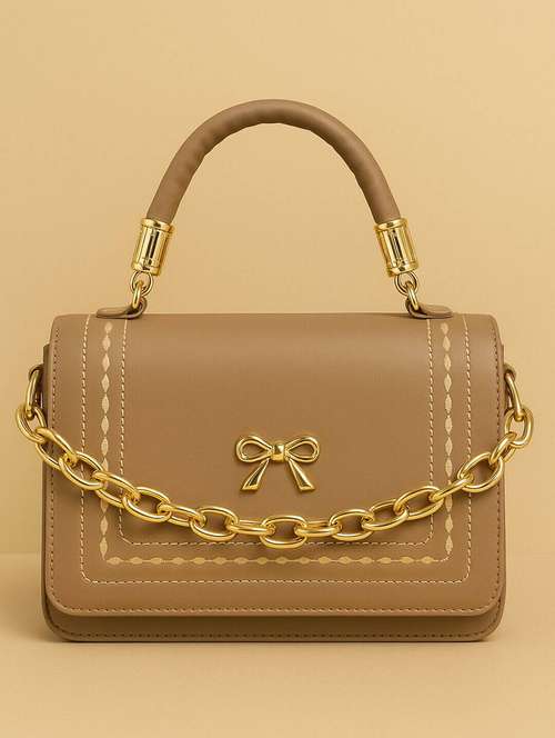women solid structure handbag - 22225260 -  Standard Image - 0