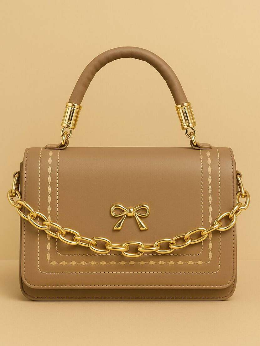 women solid structure handbag - 22225260 -  Zoom Image - 0