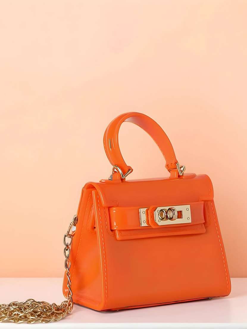 women solid structured pu sling bag - 22225292 -  Standard Image - 3