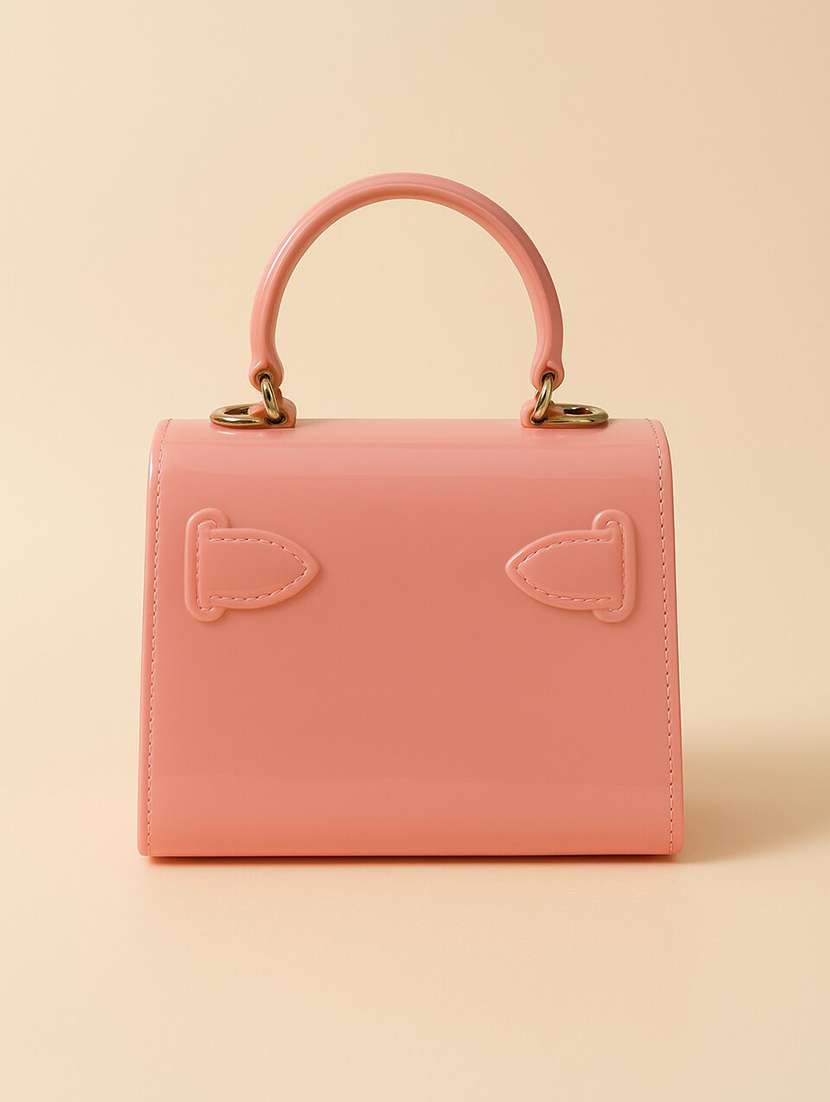 women solid structured pu sling bag - 22225293 -  Standard Image - 3