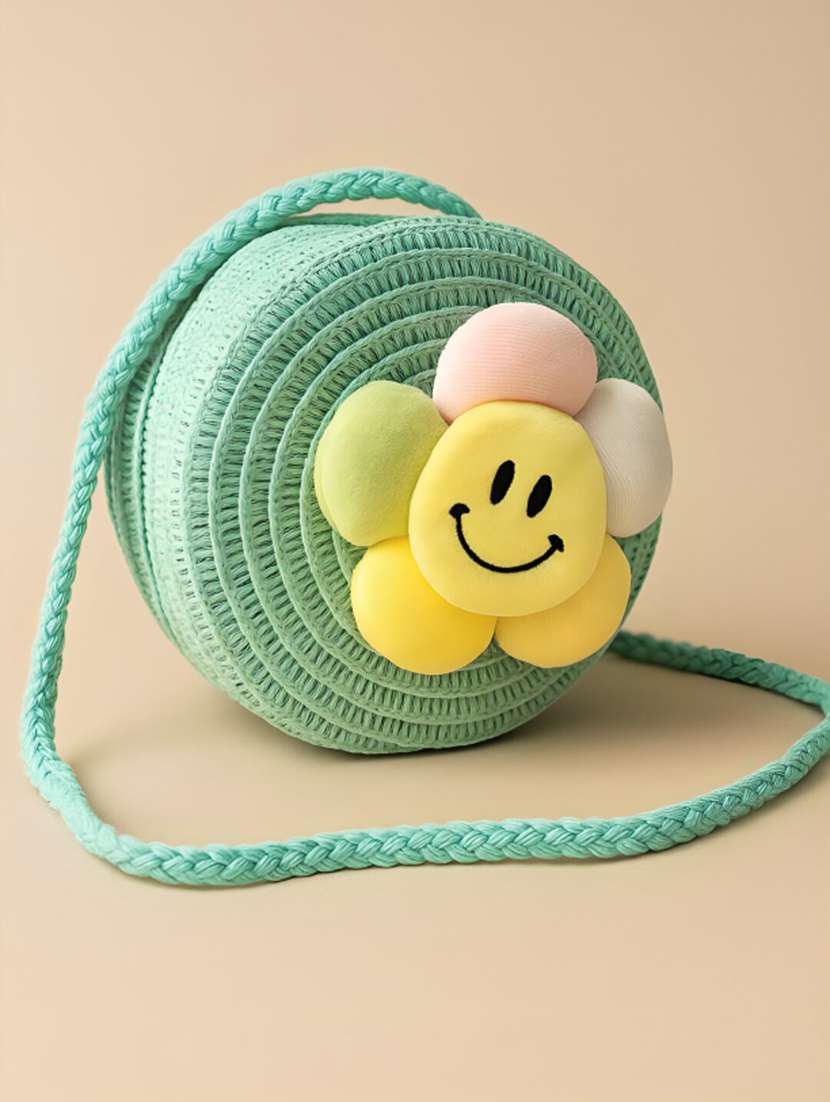 women jute sling bag with zip