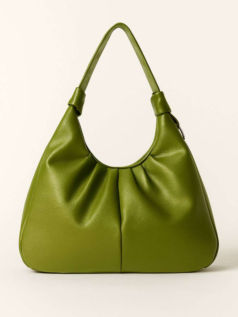 women solid pu structured shoulder bag - 22225315 -  Standard Image - 3