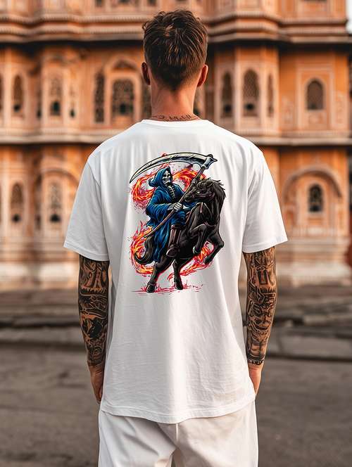 men printed short sleeve oversized t-shirt - 22225331 -  Standard Image - 0