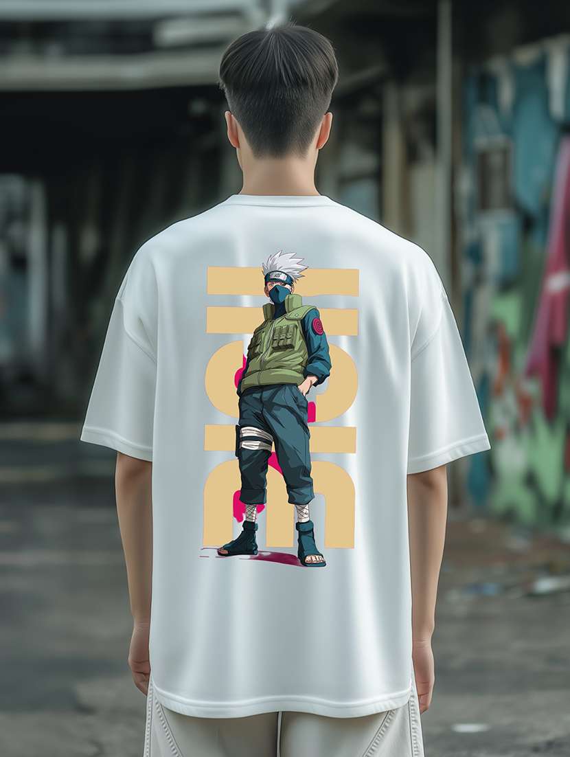 men printed short sleeve oversized t-shirt