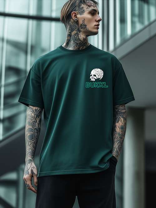 men printed short sleeve oversized t-shirt - 22225340 -  Standard Image - 0