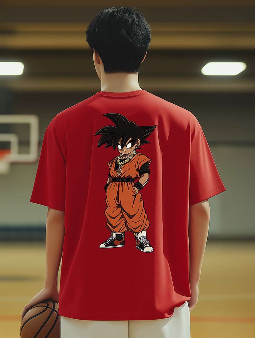 men printed short sleeve oversized t-shirt