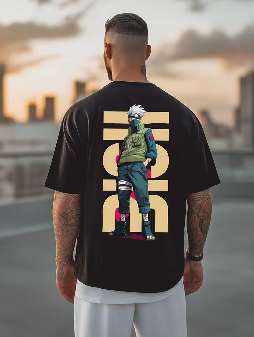 men printed short sleeve oversized t-shirt