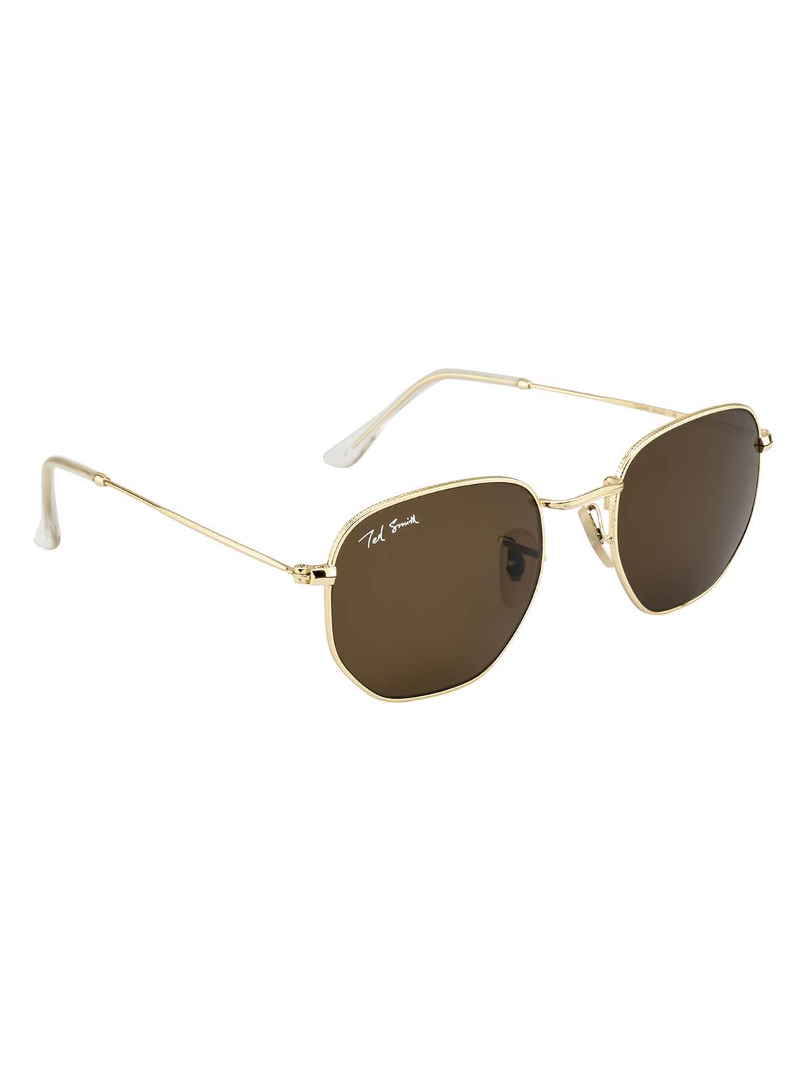 ted smith unisex hexagonal sunglasses - 22225384 -  Standard Image - 3