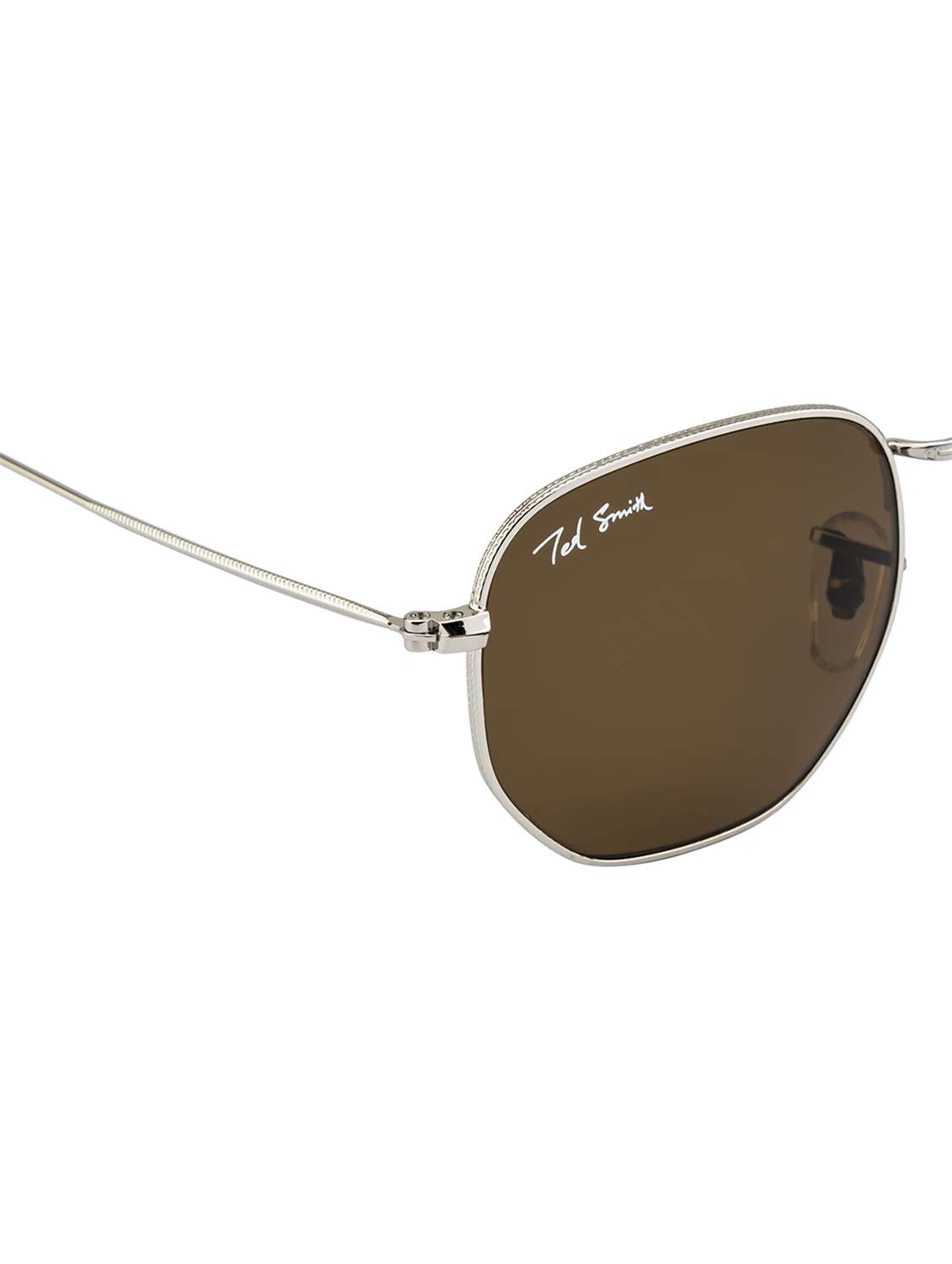 ted smith unisex hexagonal sunglasses - 22225386 -  Standard Image - 5
