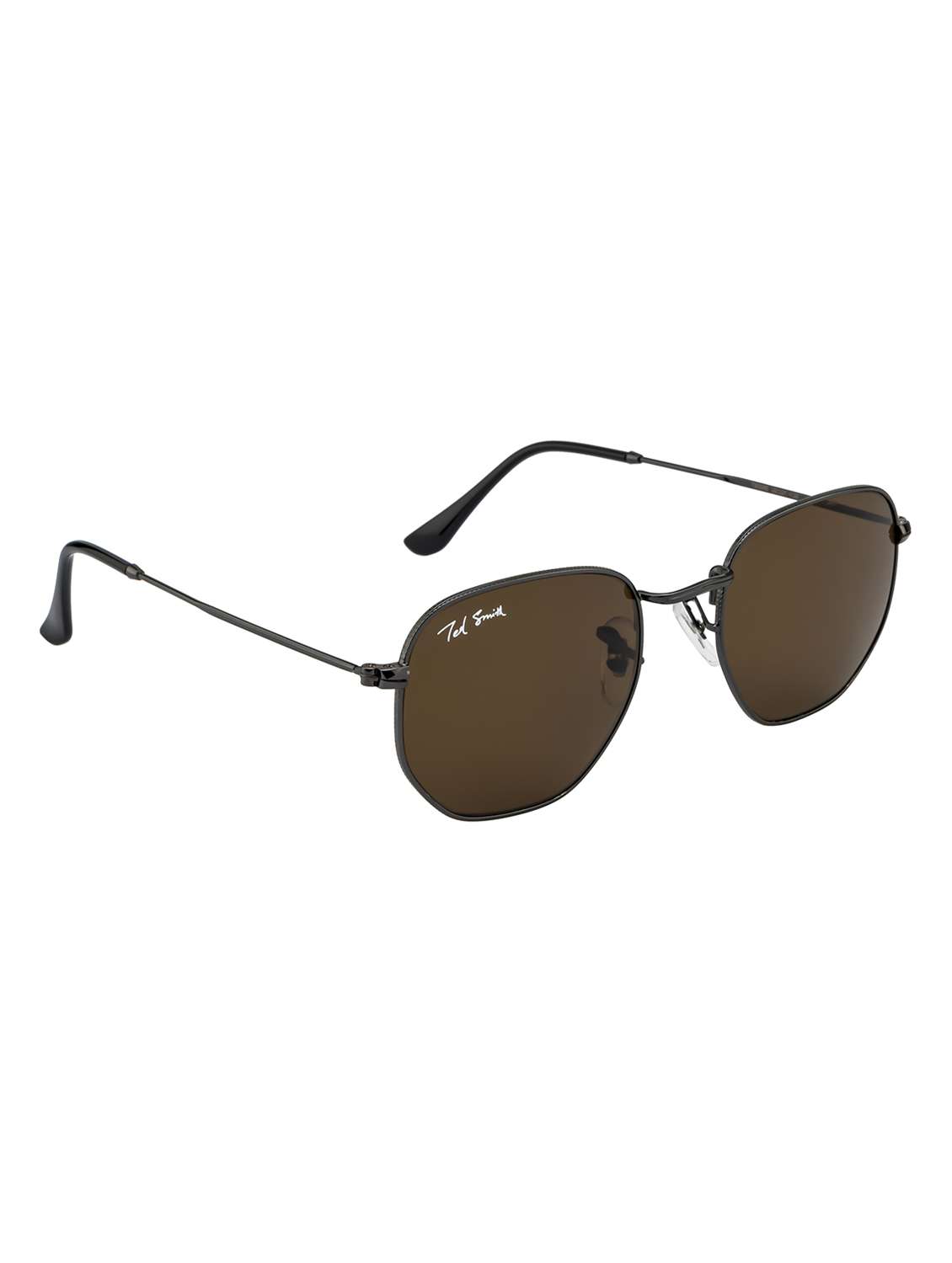 ted smith unisex hexagonal sunglasses - 22225388 -  Standard Image - 3