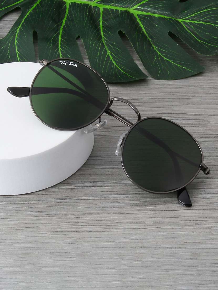 ted smith unisex round sunglasses 