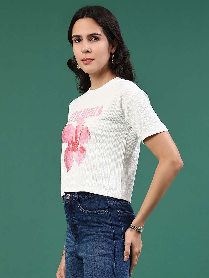 women printed short sleeve t-shirt - 22226086 -  Standard Image - 3