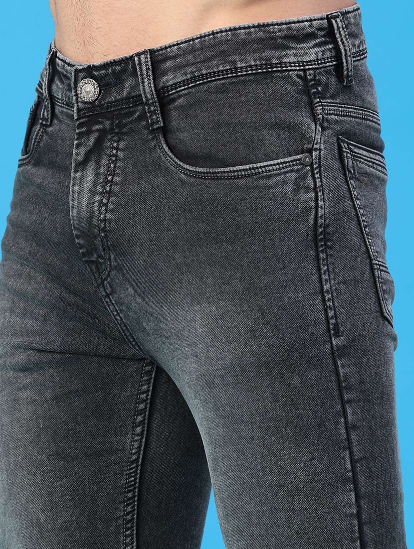 men washed mid rise full length slim fit jeans - 22226101 -  Standard Image - 5