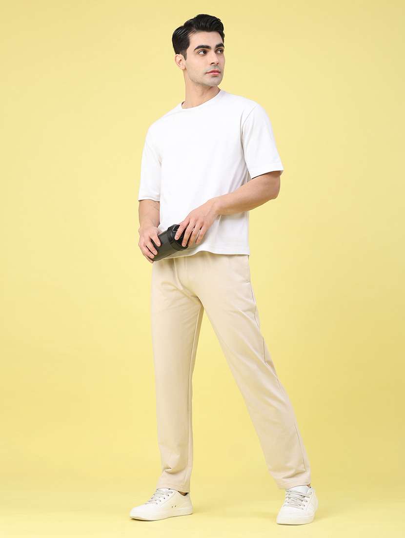 men solid mid rise full length track pant - 22226330 -  Standard Image - 5