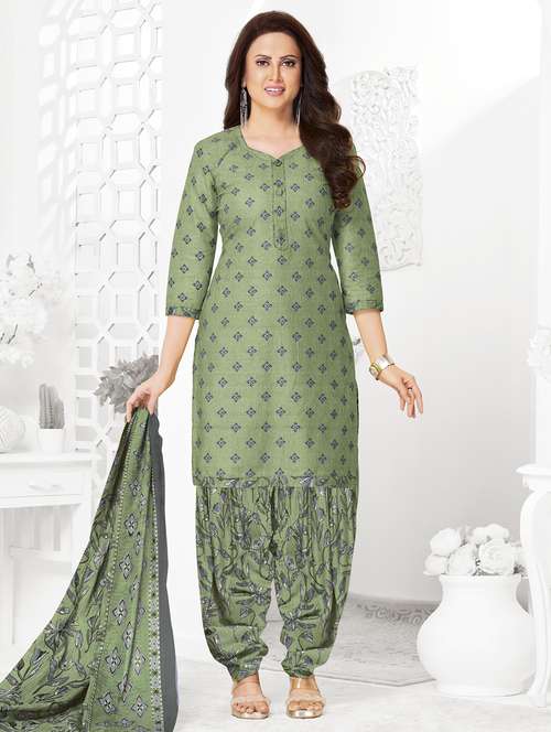 women printed unstitched salwar suit set - 22226372 -  Standard Image - 0