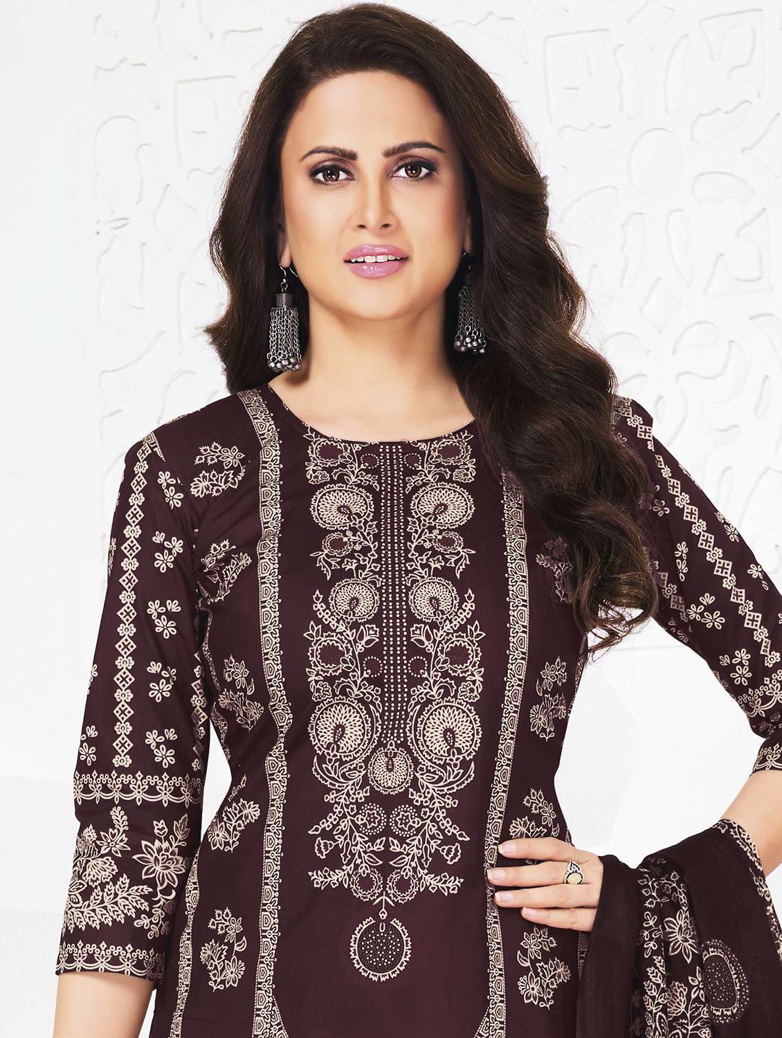 women printed unstitched salwar suit set - 22226373 -  Standard Image - 3