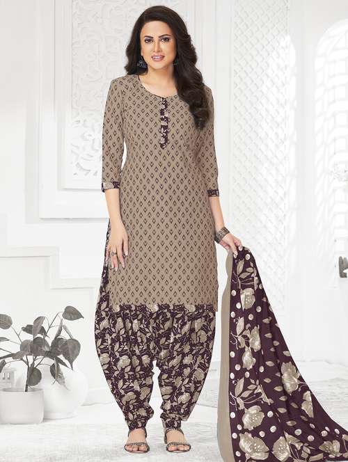 women printed unstitched salwar suit set - 22226384 -  Standard Image - 0