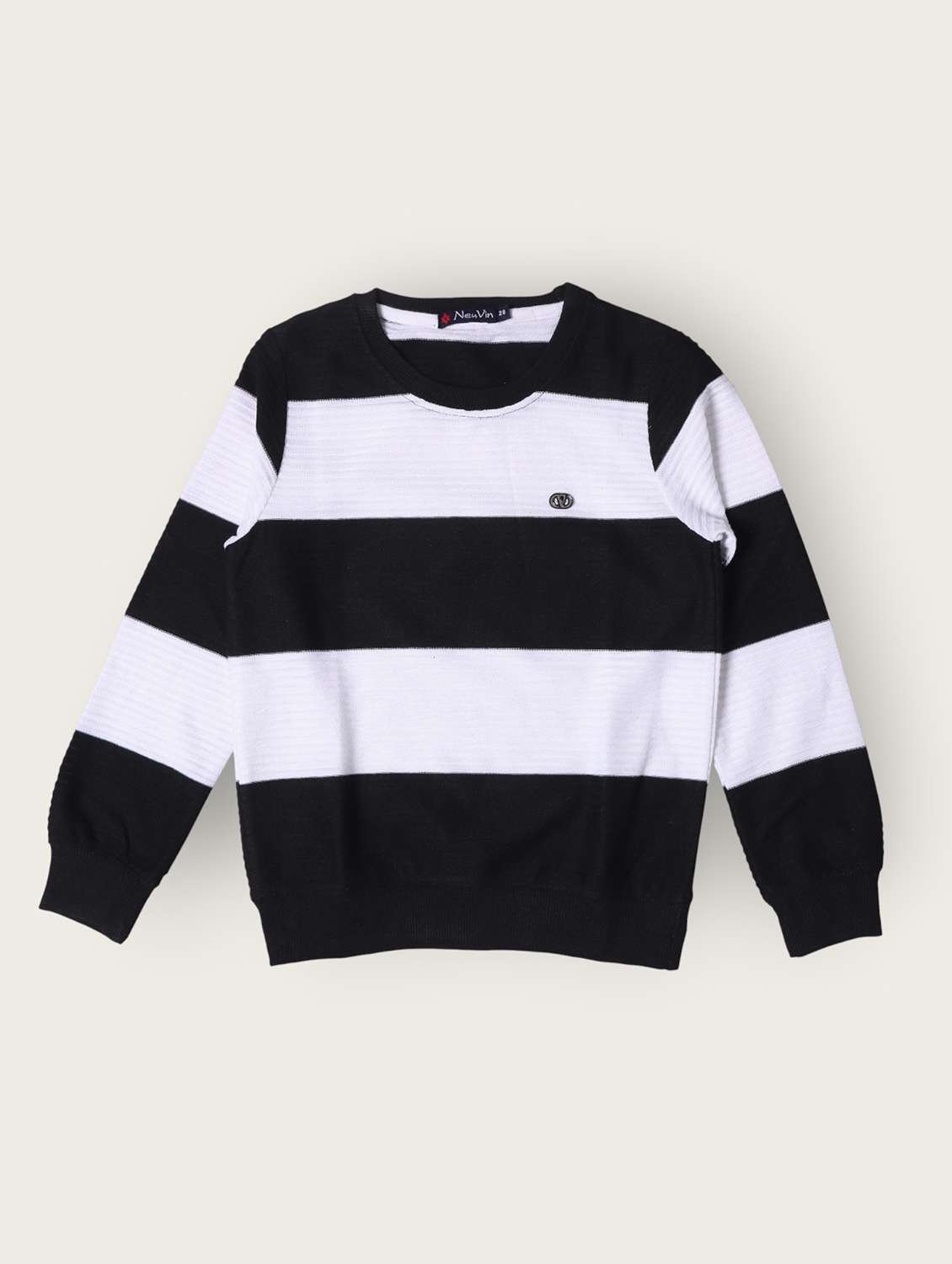 boys color block long sleeve sweater