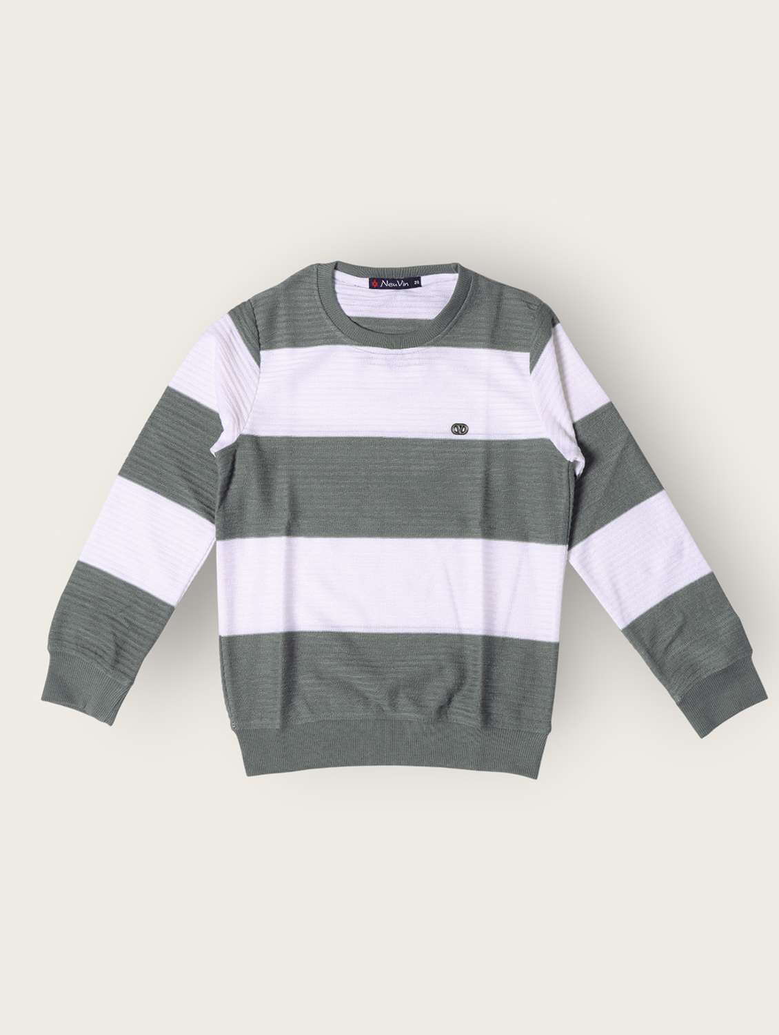 boys color block long sleeve sweater