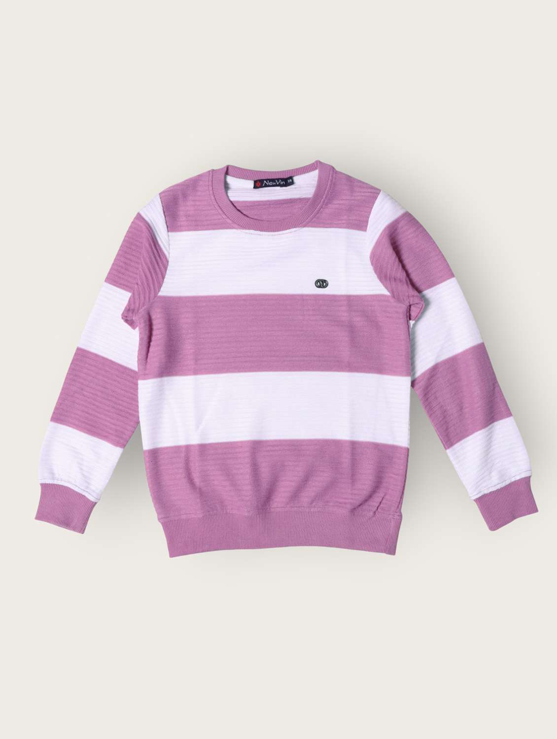 boys color block long sleeve sweater