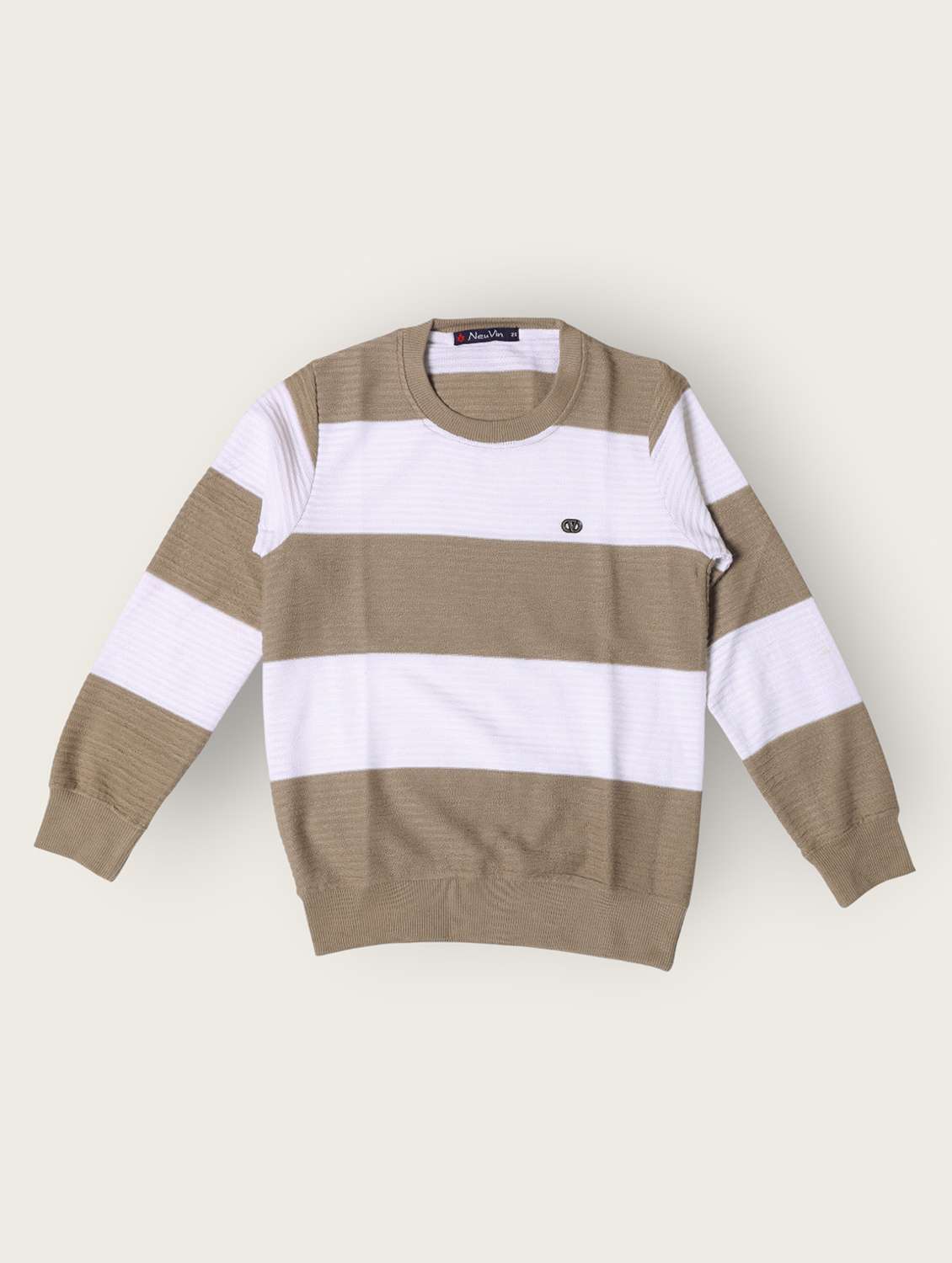 boys color block long sleeve sweater