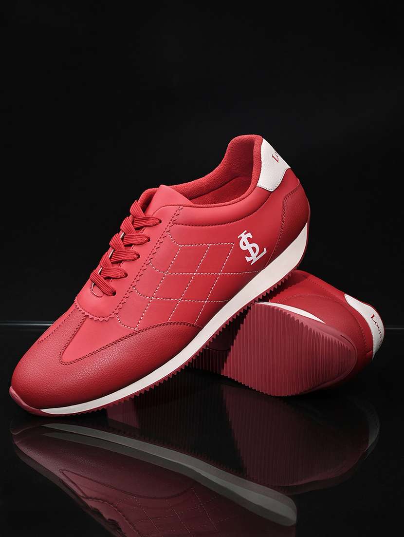 rmen red lace up sneaker