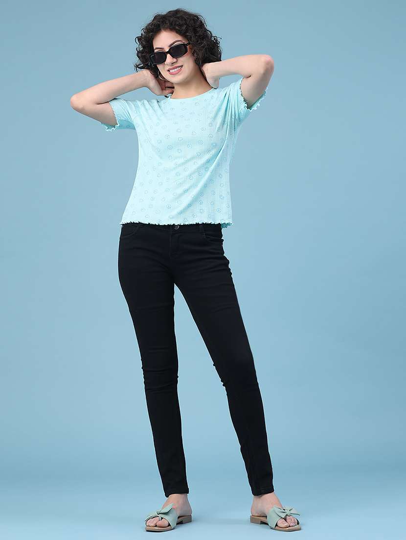 Women Printed Short Slevee T-shirt - 22226614 -  Standard Image - 5