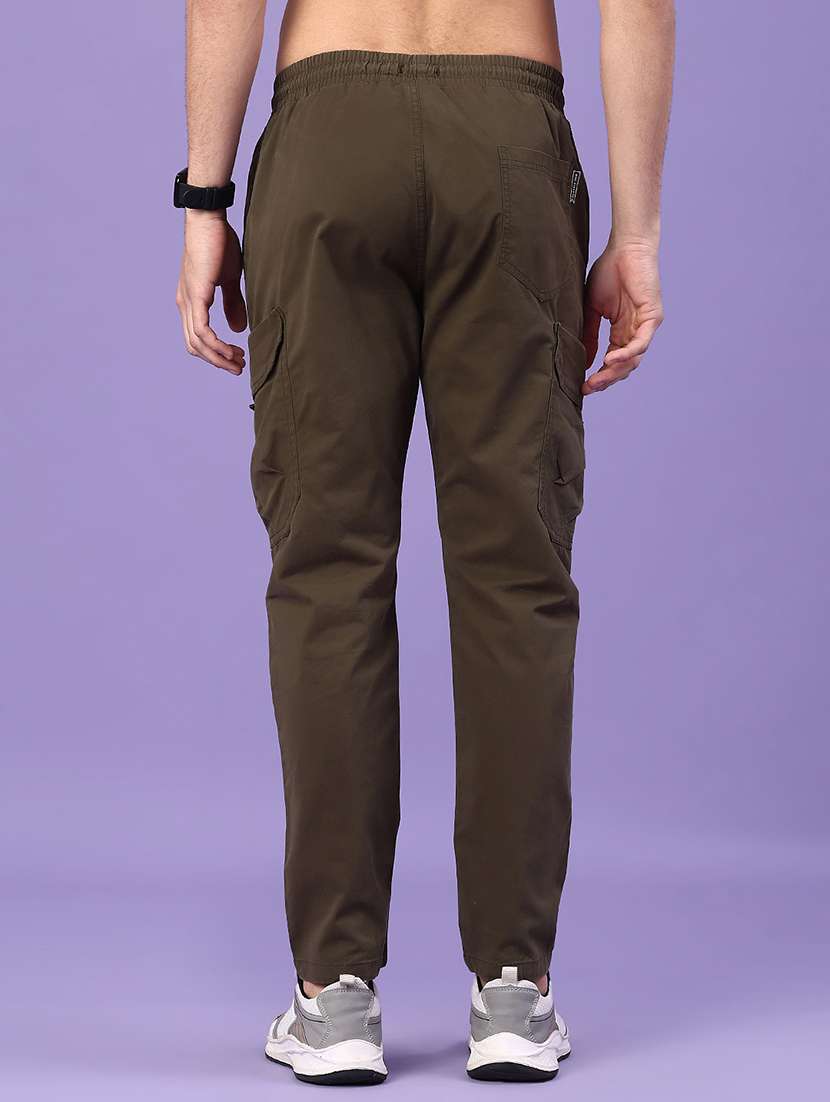 men olive cotton cargo - 22226628 -  Standard Image - 3