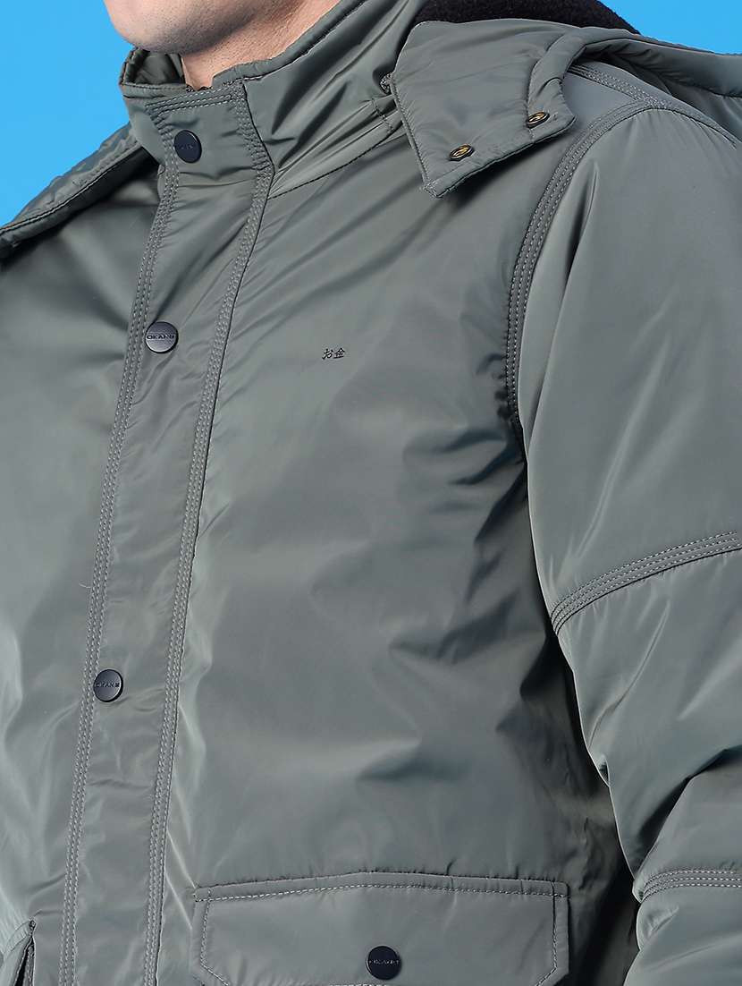 men solid long sleeve bomber jacket - 22226638 -  Standard Image - 5