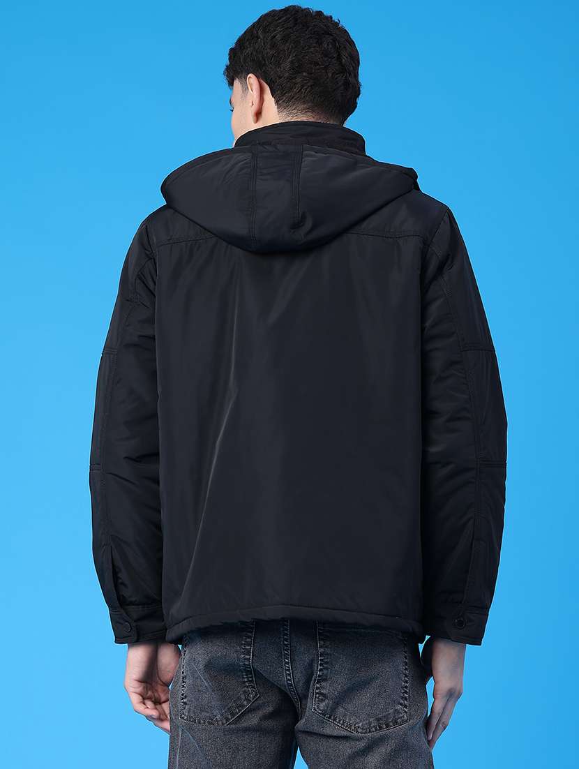 men solid long sleeve bomber jacket - 22226639 -  Standard Image - 3