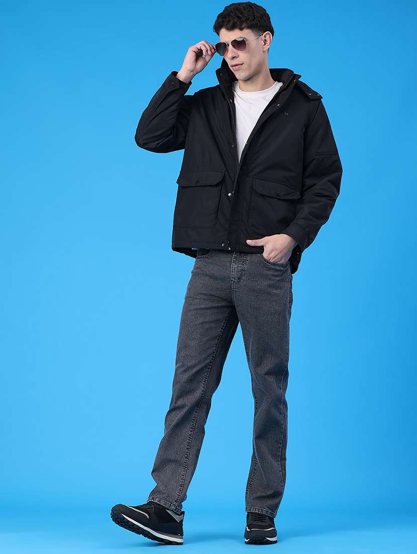 men solid long sleeve bomber jacket - 22226639 -  Standard Image - 5