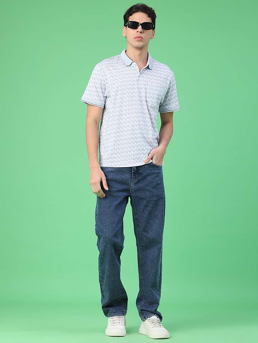 men solid mid rise tapered fit jeans - 22226650 -  Standard Image - 5