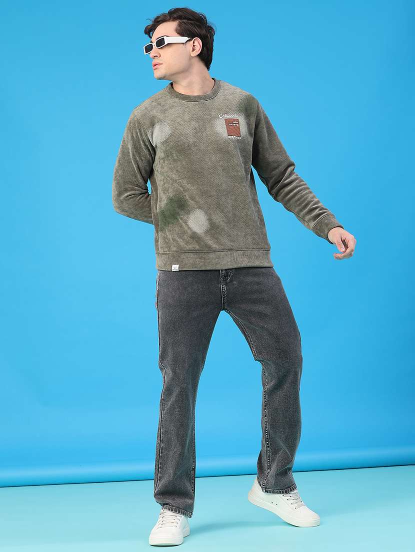 men plain mid rise full length straight fit jeans - 22226721 -  Standard Image - 3