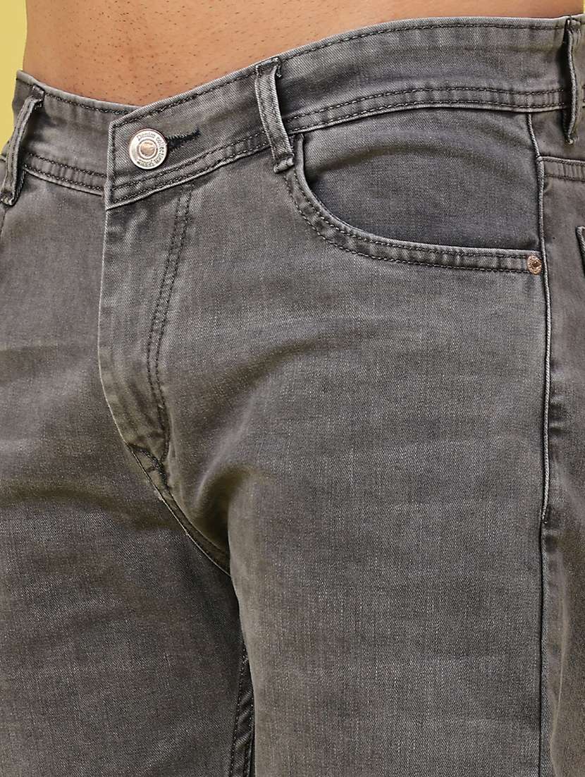 men plain mid rise full length jeans - 22226764 -  Standard Image - 5