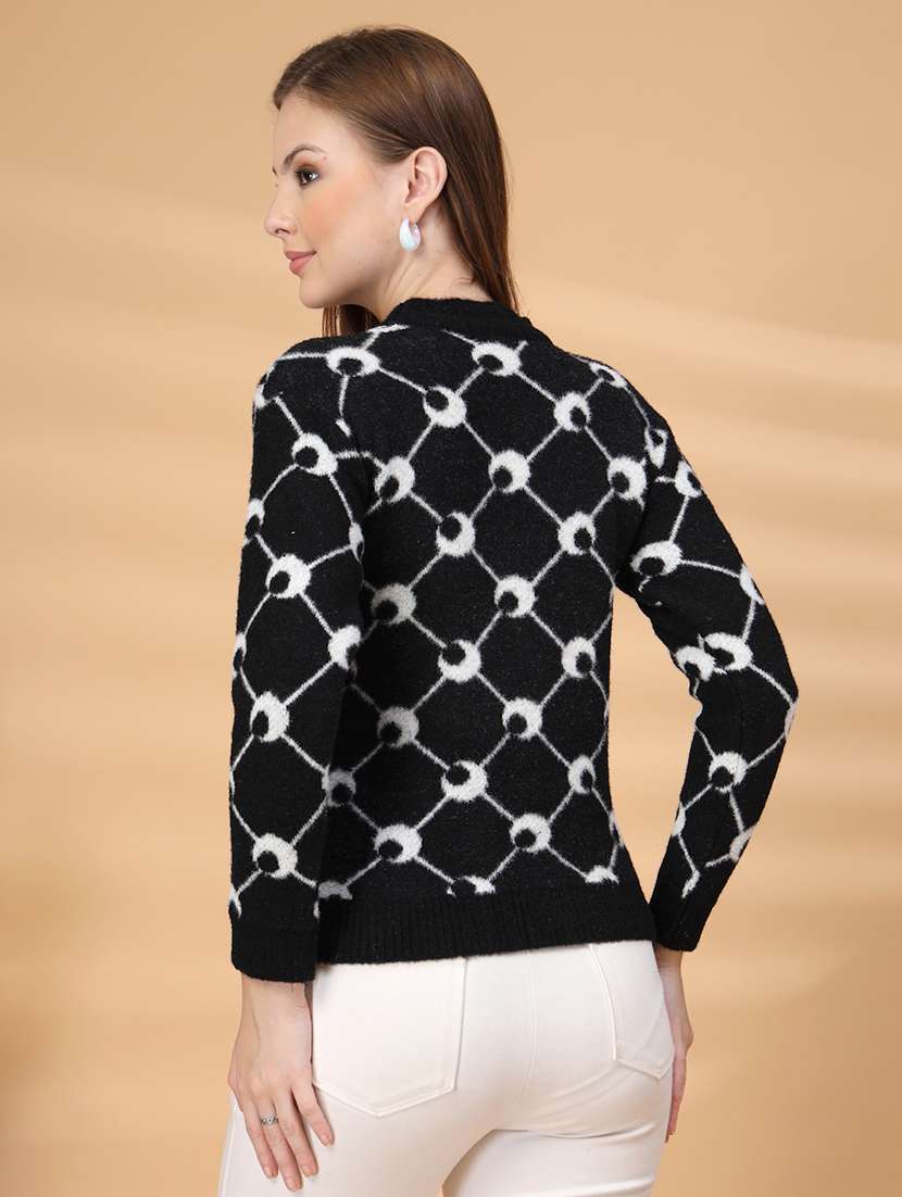 women self design long sleeve pullover - 22226828 -  Standard Image - 3