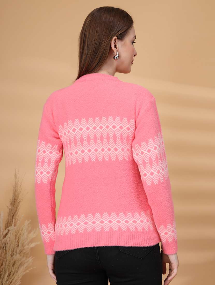 women self design long sleeve pullover - 22226831 -  Standard Image - 3