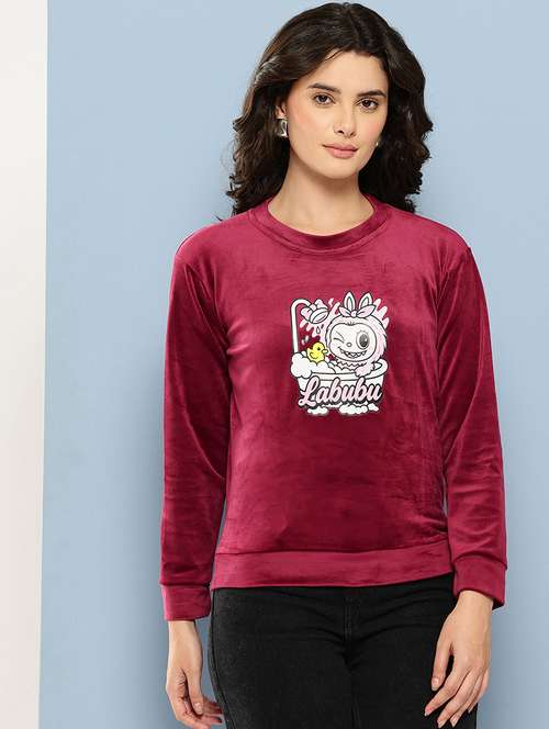 women printed long sleeve sweatshirt - 22227126 -  Standard Image - 0