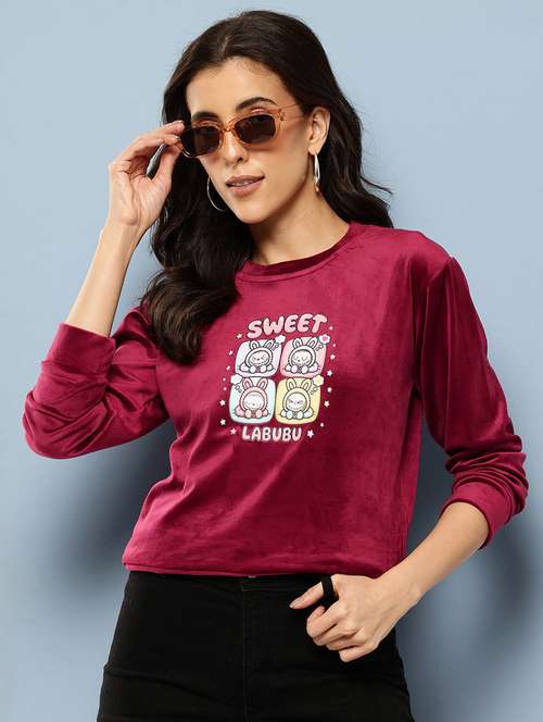 women printed long sleeve sweatshirt - 22227127 -  Standard Image - 0