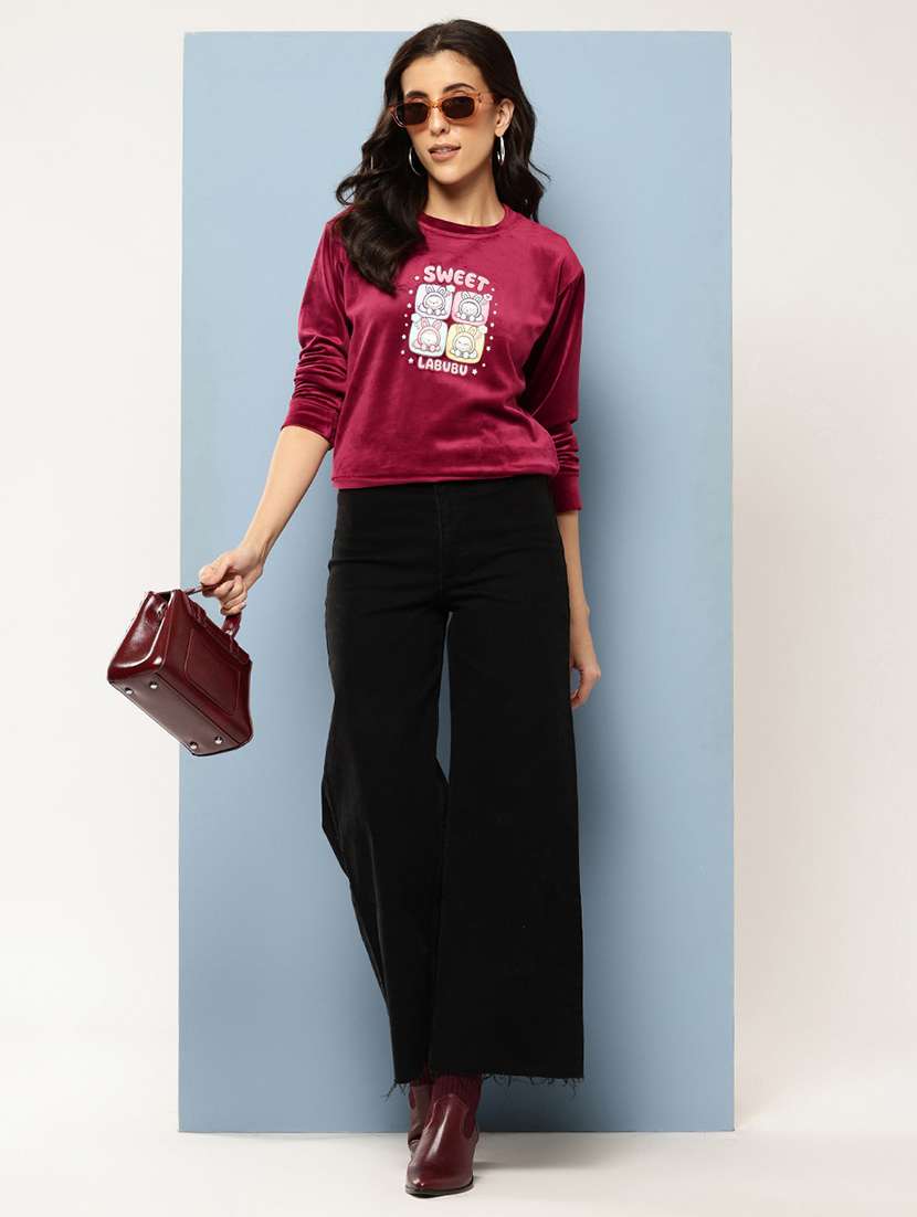 women printed long sleeve sweatshirt - 22227127 -  Standard Image - 3